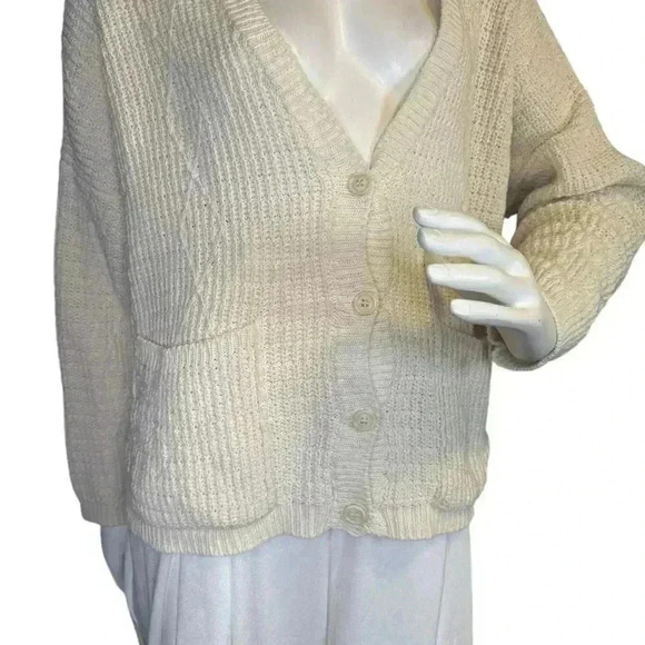 Monica Cordera Chunky Cardigan ivory. - Picture 3 of 15